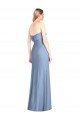 Cheap Trumpet Full Length Strapless Chiffon Bridesmaid Dress with Slit Sydney
