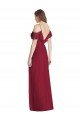 Cheap Ruffled Cold-Shoulder Chiffon Maxi Bridesmaid Dress Sydney