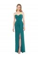 Cheap Sweetheart Neckline Lux Chiffon Bridesmaid Dress with Side Slit Sydney