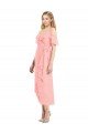 Cheap Cocktail Wrap Chiffon Bridesmaid Dress with Fluttering Ruffles Sydney