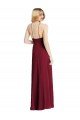Cheap High-Neck Maxi Bridesmaid Dress with Front Slit Sydney