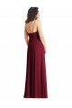 Cheap V-Neck Low Back Maxi Formal Wrap Chiffon Bridesmaid Dress Sydney