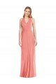 Cheap V-Neck Halter Chiffon Maxi Formal Bridesmaid Dress Open Back Sydney