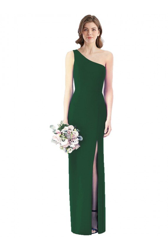 Cheap One Shoulder Chiffon Trumpet Bridesmaid Dress Sydney