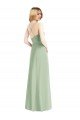 Cheap Cowl Neck Criss Cross Back Chiffon Maxi Bridesmaid Dress Sydney