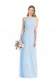 Cheap Sleeveless Halter Chiffon Maxi Bridesmaid Dress Sydney