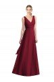 Cheap Sleeveless V-Neck Chiffon Wrap Bridesmaid Dress Sydney