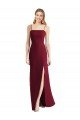 Cheap Tie-Back Cutout Trumpet Chiffon Bridesmaid Dress with Front Slit Sydney