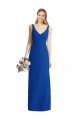 Cheap Sleeveless V-Back Long Trumpet Chiffon Bridesmaid Dress Sydney