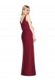 Cheap Blouson Bodice Chiffon Bridesmaid Dress with Front Slit Sydney