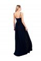 Cheap Draped A-Line Chiffon Formal Bridesmaid Dress with Spaghetti Straps and High Slit Sydney