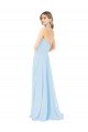 Cheap Criss Cross High Neck Halter Chiffon Bridesmaid Dress Sydney