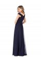 Cheap Off the Shoulder Classic Chiffon Bridesmaid Dress with Draped Bodice Sydney