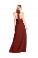 Cheap Slim High Neck Halter Fitted Open Back Chiffon Bridesmaid Dress / Prom Dress Sydney