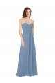 Cheap Chiffon A-Line Wraparound Draping Long Bridesmaid Dress Sydney