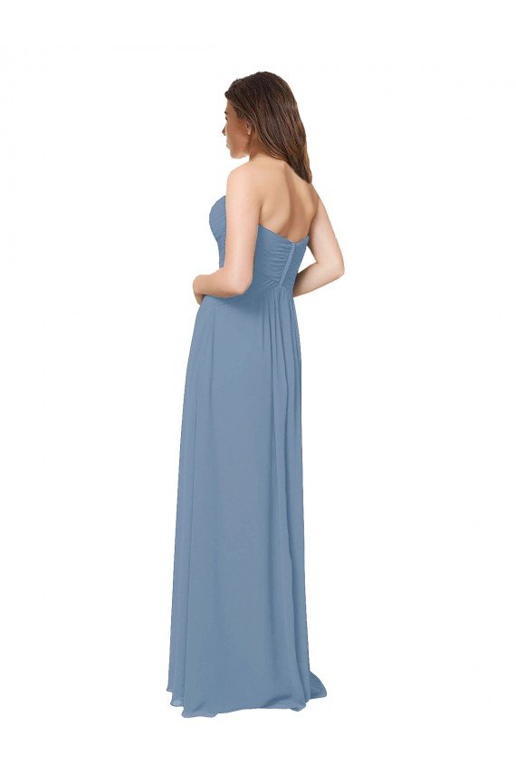 Cheap Chiffon A-Line Wraparound Draping Long Bridesmaid Dress Sydney