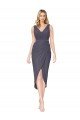 Cheap High Low V-Neck Chiffon Mermaid Wrap Bridesmaid Dress / Formal Prom Dress Sydney