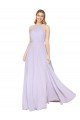 Cheap High Neck Halter Shirred Chiffon Bridesmaid Dress / Formal Prom Dress Sydney