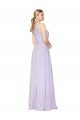 Cheap High Neck Halter Shirred Chiffon Bridesmaid Dress / Formal Prom Dress Sydney
