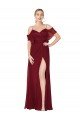 Cheap Cold Shoulder Long Mermaid Chiffon Bridesmaid Dress / Formal Prom Dress with Straps Sydney