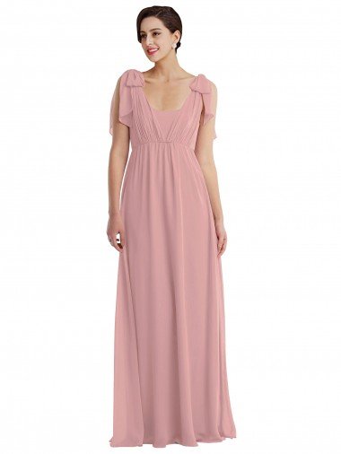 Cheap Empire Waist Long Halter Maxi Bridesmaid Dress Sydney