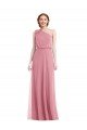 Cheap One Shoulder Bow Blouson Bodice Maxi Bridesmaid Dress Sydney