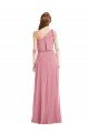 Cheap One Shoulder Bow Blouson Bodice Maxi Bridesmaid Dress Sydney