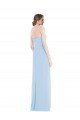 Cheap Strapless Sweetheart Maxi Bridesmaid Dress with Pleated Front Slit Sydney