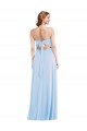 Cheap Tie Back Cutout Maxi Formal Bridesmaid Dress with Front Slit Sydney