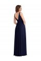 Cheap Deep V-Neck Chiffon Maxi Bridesmaid Dress with Front Slit Sydney