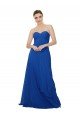 Cheap Strapless Sweetheart Draped Chiffon Bridesmaid Dress Sydney