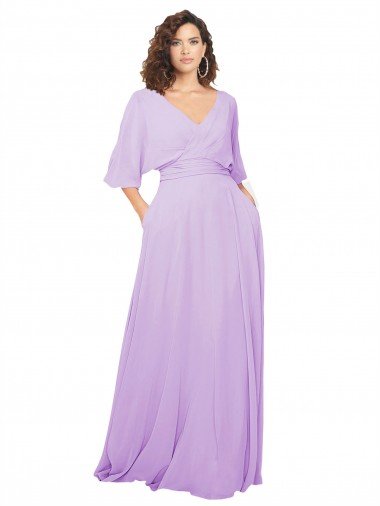 Cheap Chiffon Bridesmaid Dress with Ruched Waist Sydney