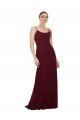 Cheap Scoop Neck Tied Keyhole Back Chiffon Bridesmaid Dress Sydney