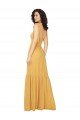 Cheap Tied Strap Square Neck Long Chiffon Bridesmaid Dress Sydney