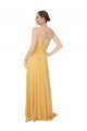 Cheap Ruched Chiffon Bridesmaid Dress with Tie Back Detail Sydney