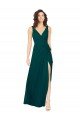 Cheap V-Neck Chiffon Bridesmaid Dress with Front Skirt Slit Sydney