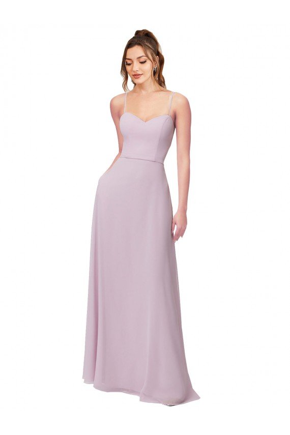 Cheap Sweetheart Tie-Back Chiffon Bridesmaid Dress Sydney