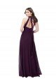 Cheap Chiffon High-Halter Bridesmaids Dress with Keyhole Back Sydney
