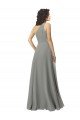 Cheap Embroidered One Shoulder Chiffon Bridesmaid Dress Sydney