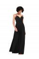 Cheap Simple V-Neckline Chiffon Formal Bridesmaid Dress with Pleated Skirt Sydney