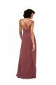 Cheap Simple V-Neckline Chiffon Formal Bridesmaid Dress with Pleated Skirt Sydney