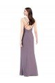 Cheap Simple Floor-Length Chiffon Formal Bridesmaid Dress with Criss-Cross Back Sydney