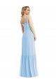 Cheap Tie Shoulder Bustier Bodice Ruffle Hem Maxi Bridesmaid Dress Sydney