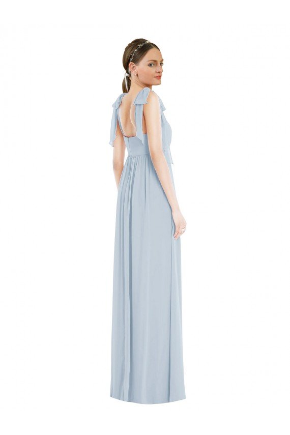 Cheap Tie Shoulder Empire Waist Maxi Bridesmaid Dress Sydney