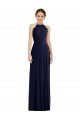 Cheap Tie Neck Lace Halter Pleated Skirt Maxi Bridesmaid Dress Sydney