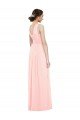 Cheap V-Neck Full Length Chiffon Bridesmaid Dress Sydney