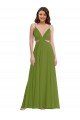 Cheap Ruffled Chiffon Cutout Maxi Bridesmaid Dress Sydney
