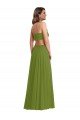 Cheap Ruffled Chiffon Cutout Maxi Bridesmaid Dress Sydney