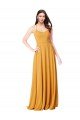 Cheap Chiffon A-Line Bridesmaid Dress with Halter Back Sydney