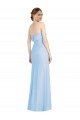 Cheap Strapless Trumpet Chiffon Formal Bridesmaid Dress with Thigh high Slit Sydney